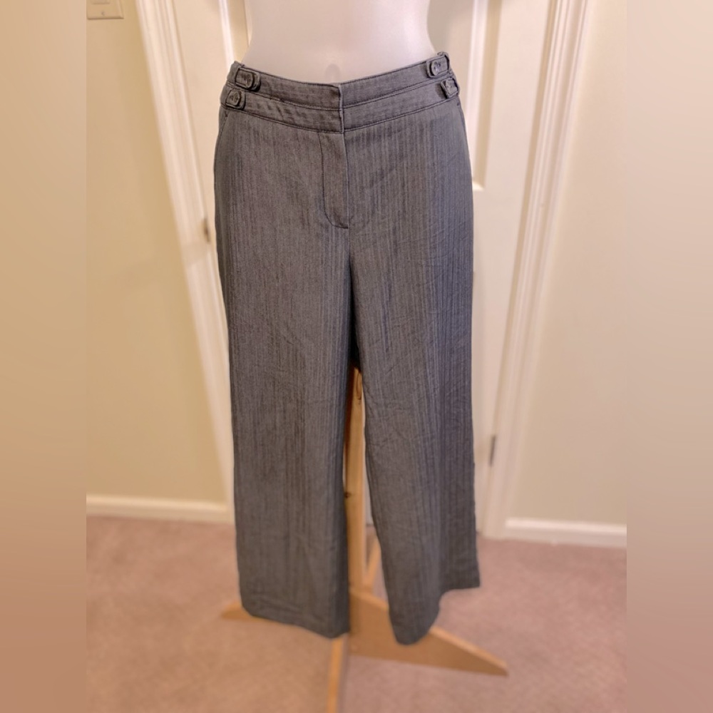 Larry Levine - Woman’s dark gray high rise trousers, Size: 12P